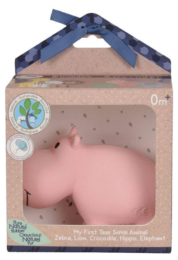 Teether Rattle & Bath Toy (Hippo)