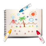 Jumbo Jots Dual Tip Dinosaur Stamp Markers (Set of 8)