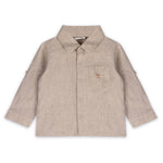 Positano Linen Baby Shirt & Corduroy Pants (Natural/Brown)