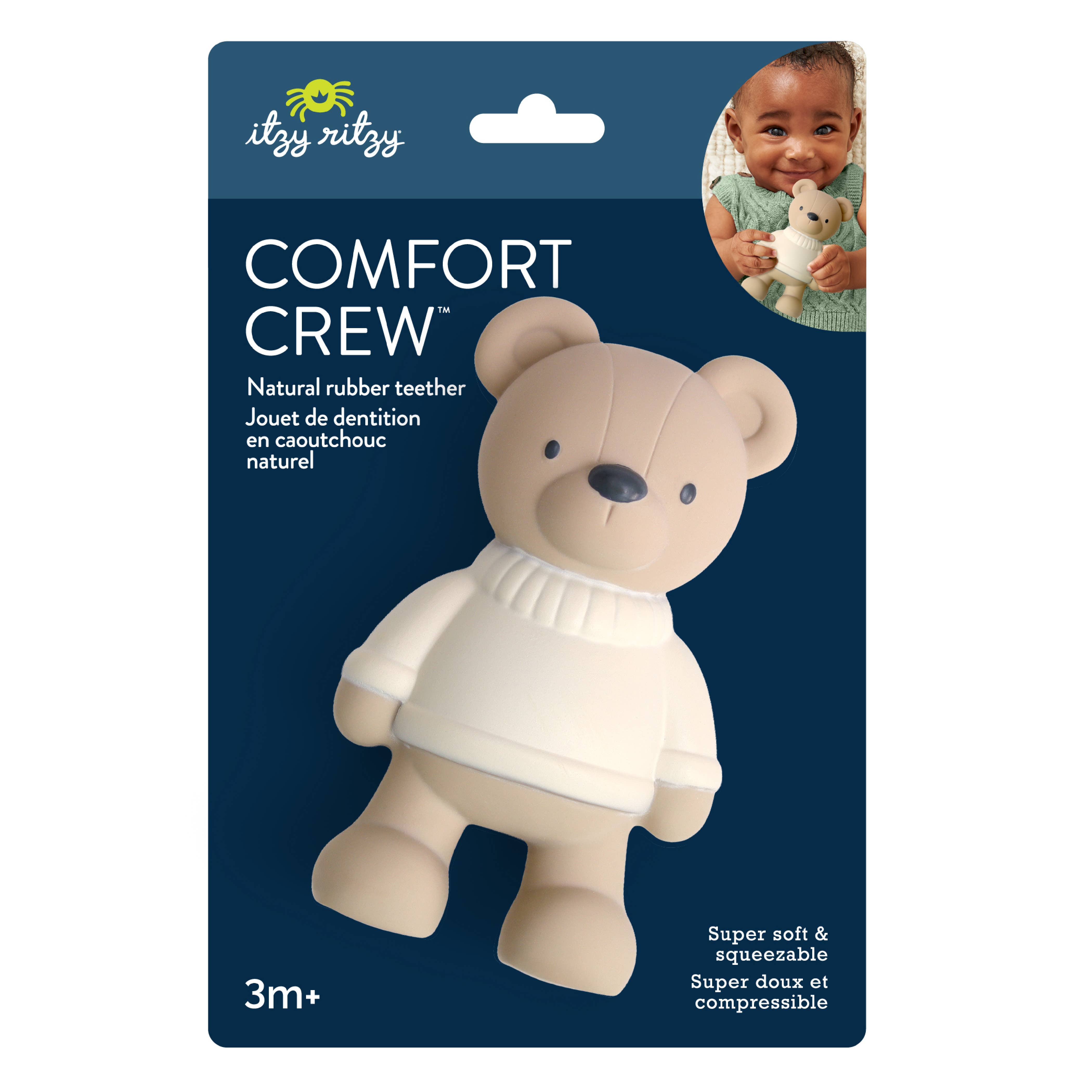 Comfort Crew Rubber Teether (Bear)
