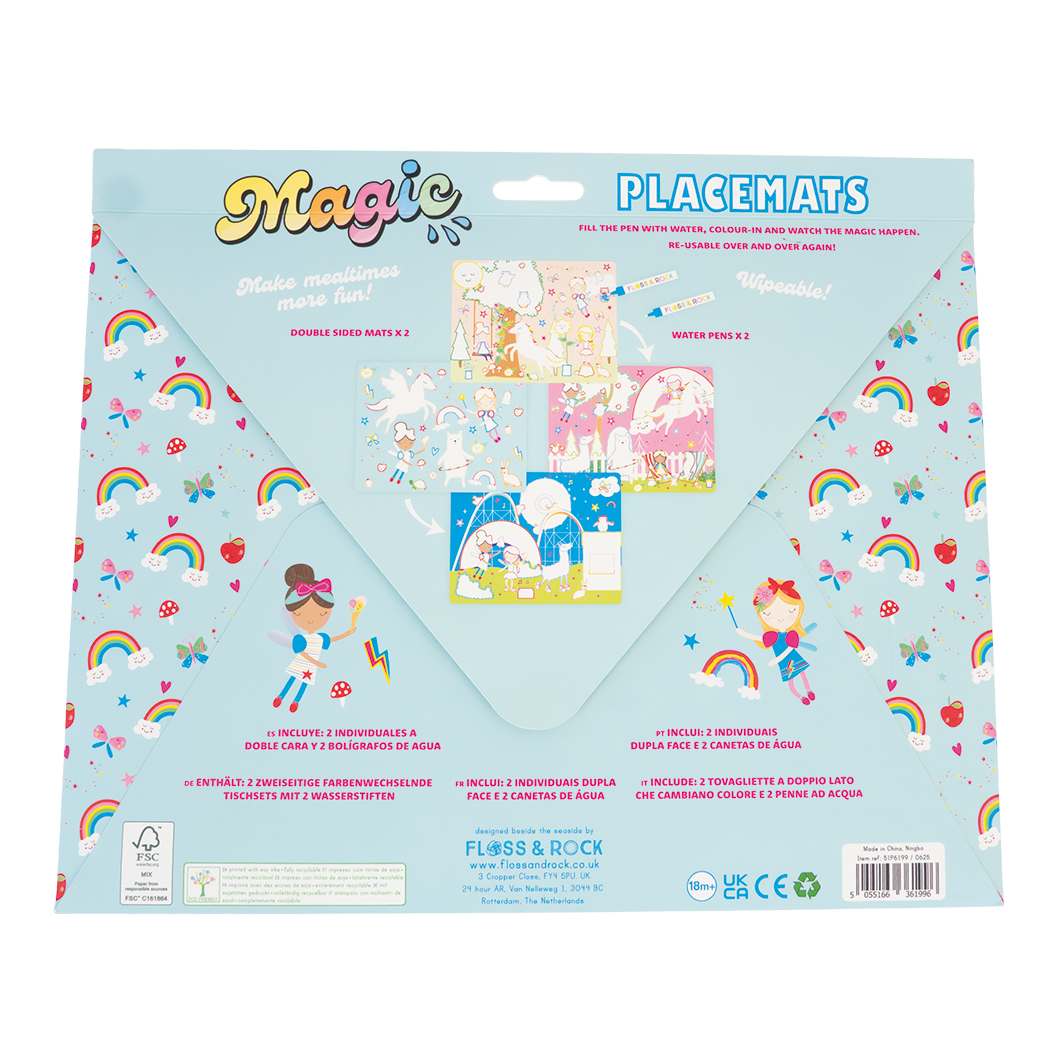 Magic Water Placemats (Rainbow Fairy)