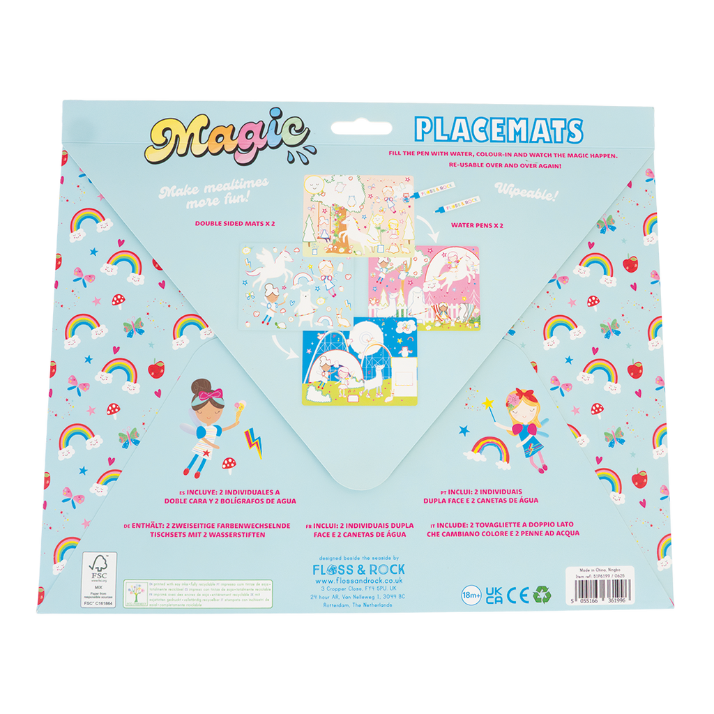 Magic Water Placemats (Rainbow Fairy)