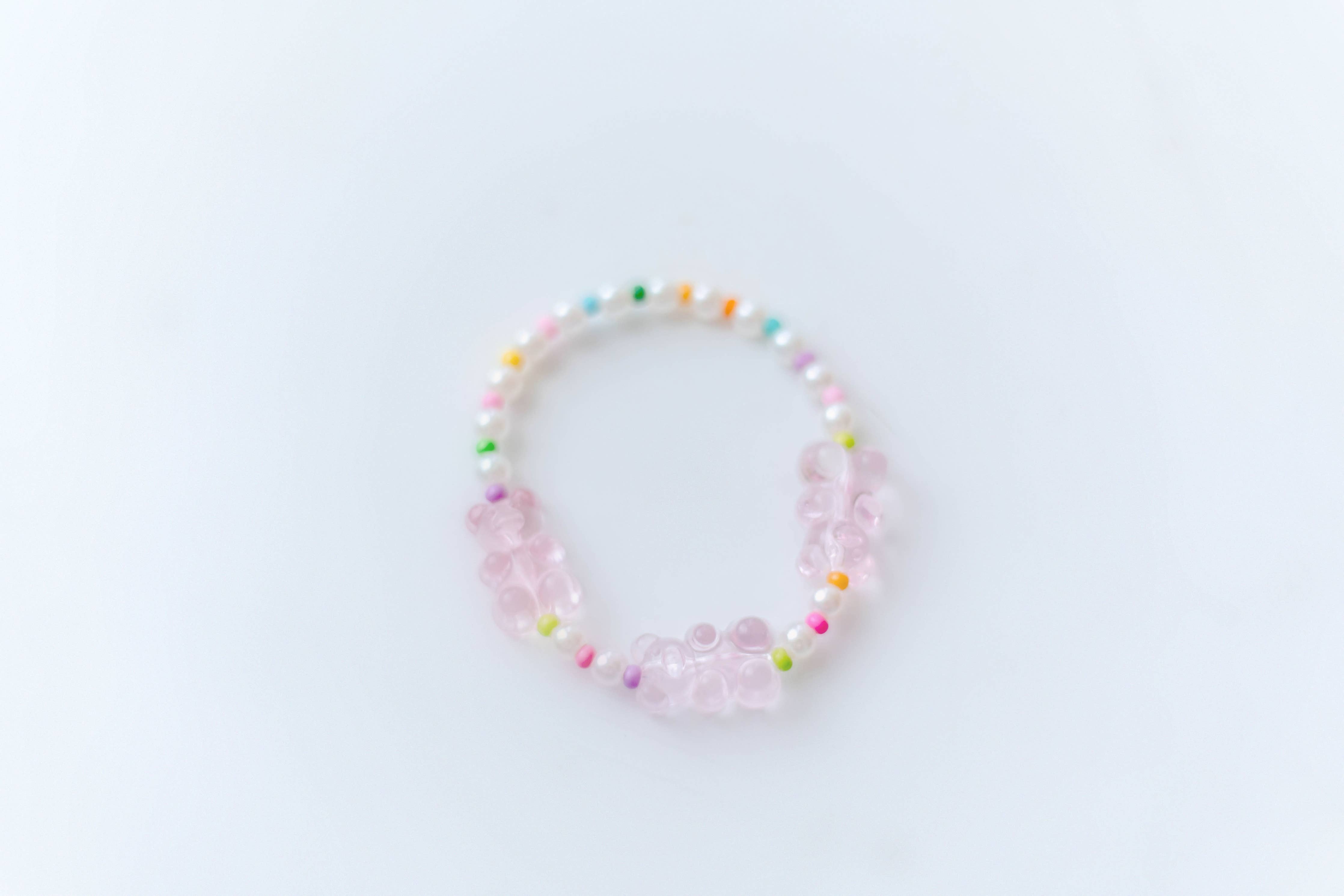 Gummy Bear Stretch Bracelet (Pink)