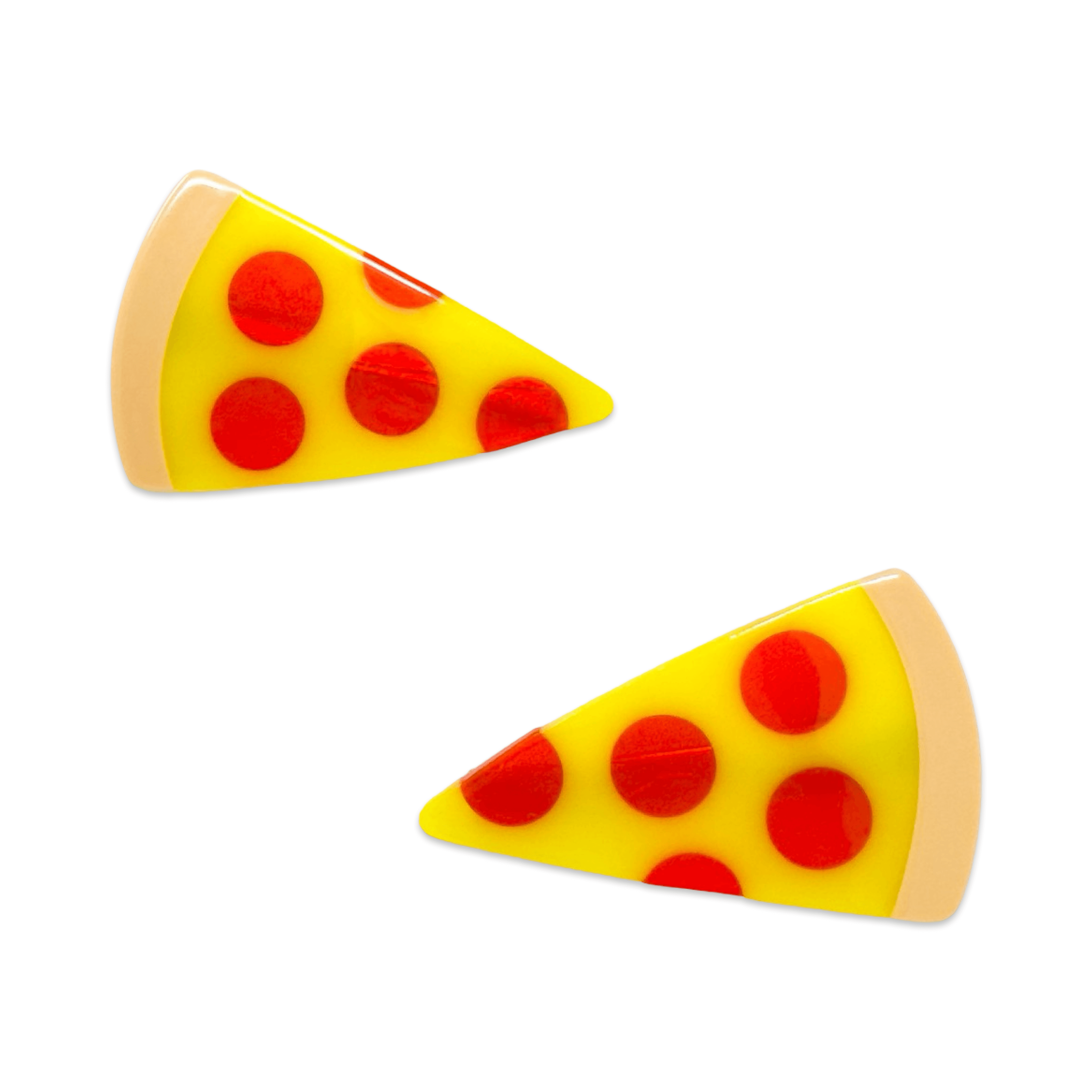 Alligator Hair Clip Set (Pizza)