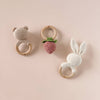 Teether Rattle Toy (Brown Bear)
