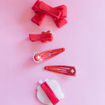 Puffy Bow Set (Strawberry)