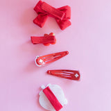 Puffy Bow Set (Strawberry)