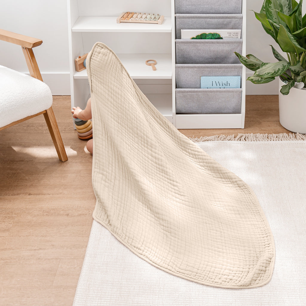 Set of 2 Hooded Baby Towel (Sand)