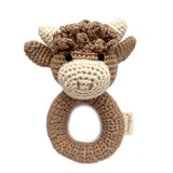 Hand Crocheted Rattle (Highland Cow)