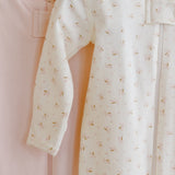 Zip Longsleeve Sleeper Footie (Fleur Ivory)