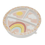 Divided Suction Plate (Rainbows & Sunshine)