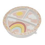 Divided Suction Plate (Rainbows & Sunshine)