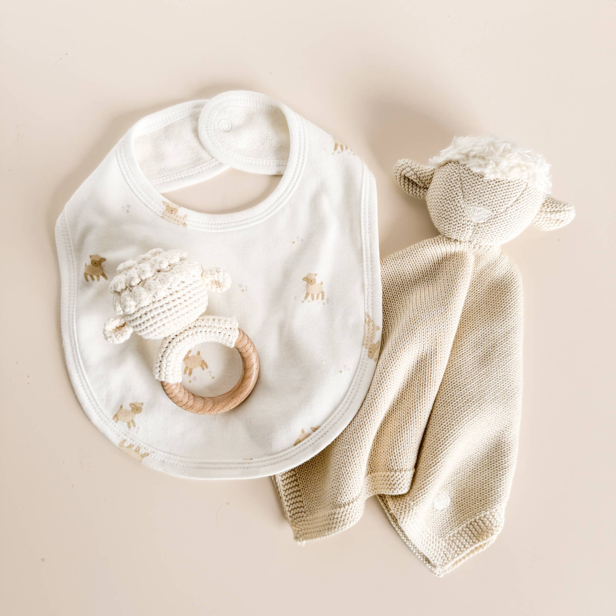 Teether Rattle Toy (Lamb)