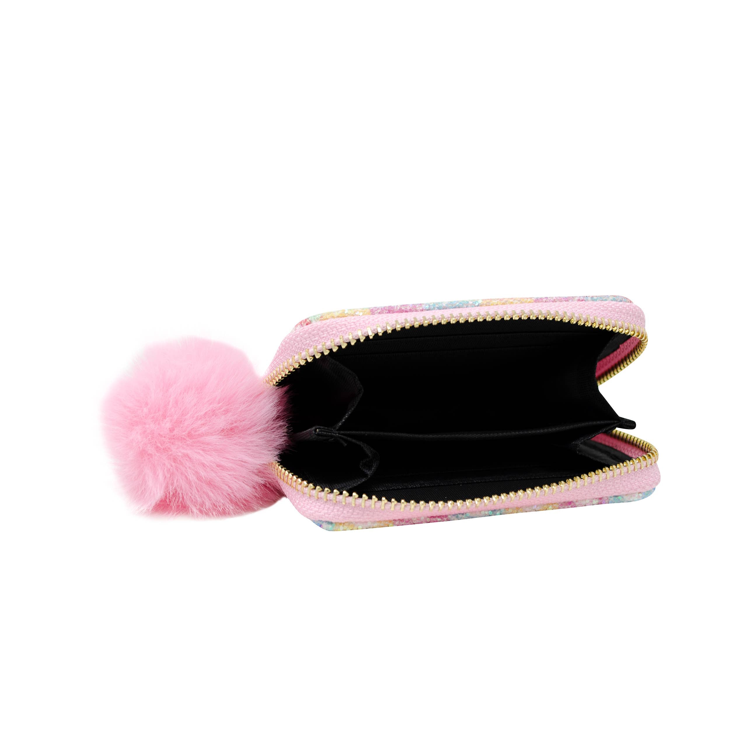 Glitter Hearts Wallet (Pink)
