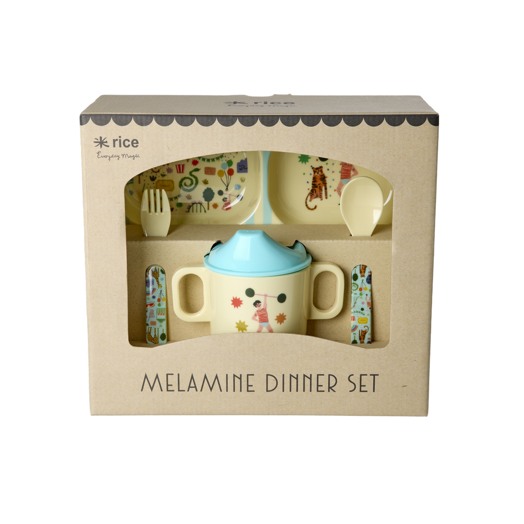 Baby Dinner Set (Fun Fair Mint)