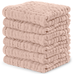 Muslin Baby Washcloths (Blush)