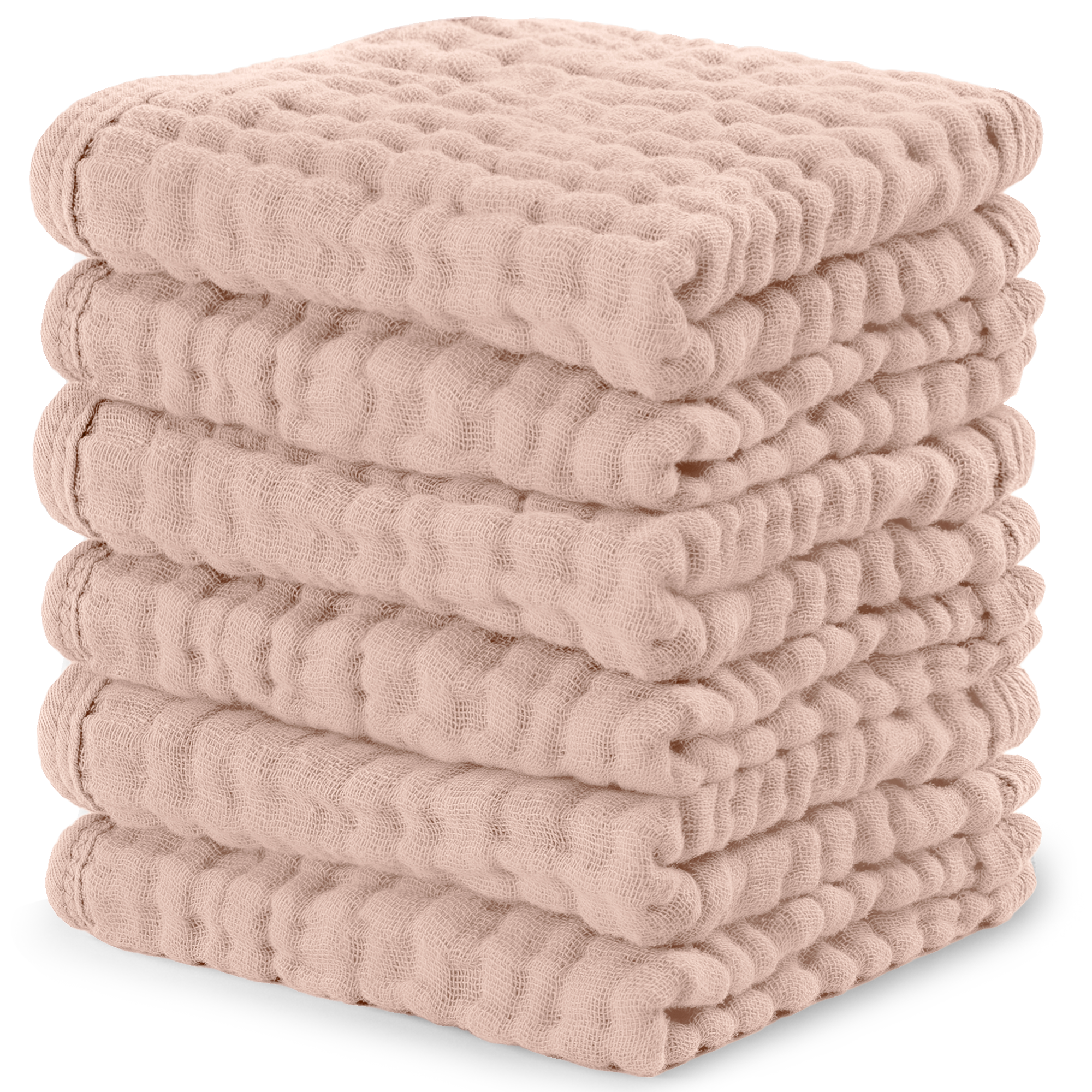 Muslin Baby Washcloths (Blush)