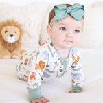 Convertible Zip Romper (Safari Snuggles)