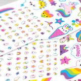 Tattoo-Palooza Tattoos & Nail Stickers (Unicorns & Rainbow)