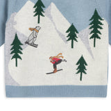 Ski Knit Pullover Sweater & Pant Set (Mineral Blue)