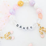 Crushed Glass Bead Stretch Bracelet (Dance)