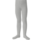 Louise Ribbed Tights (Gris Perle)