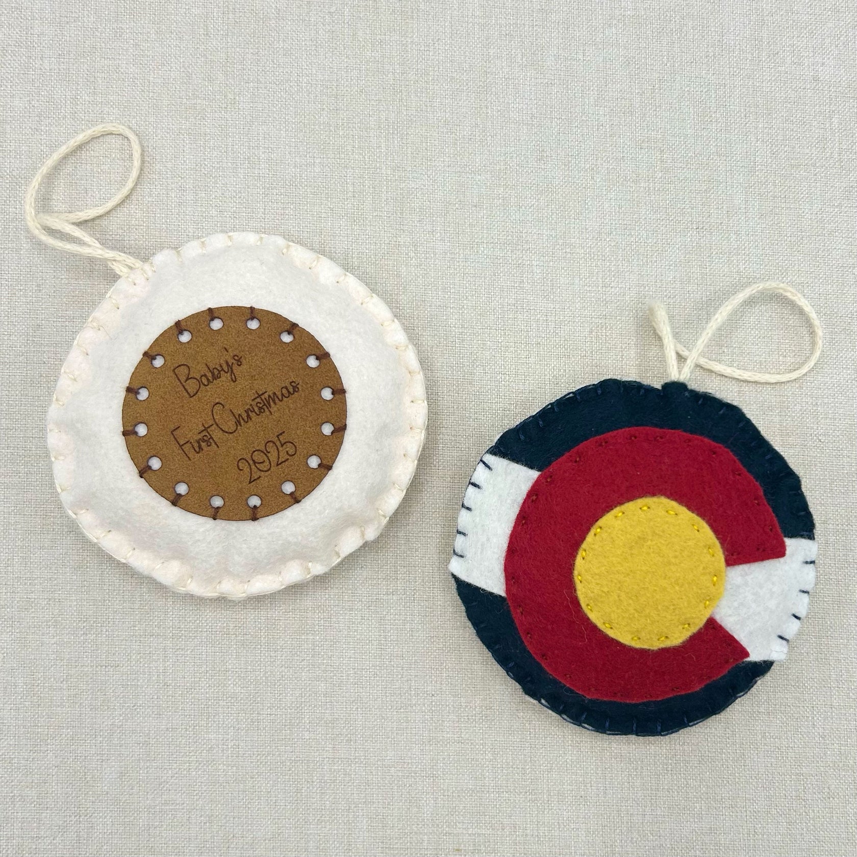 First Christmas Ornament (Colorado Flag)