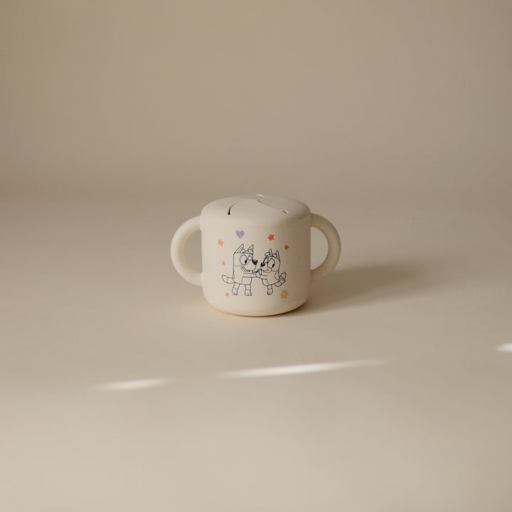 Bluey x Mushie Snack Cup (Blue Ivory)