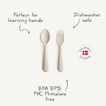 Dinnerware Fork and Spoon Set (Ivory)