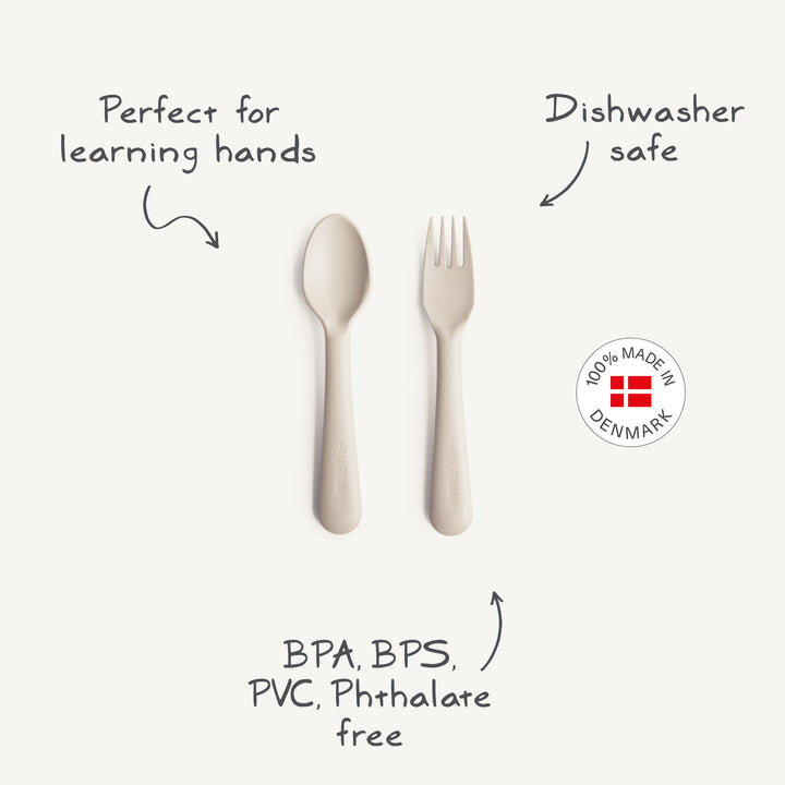 Dinnerware Fork and Spoon Set (Ivory)