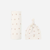 Bamboo Swaddle + Knotted Hat (Valentine)