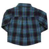 Boys Jack Shirt (Blue Tartan)