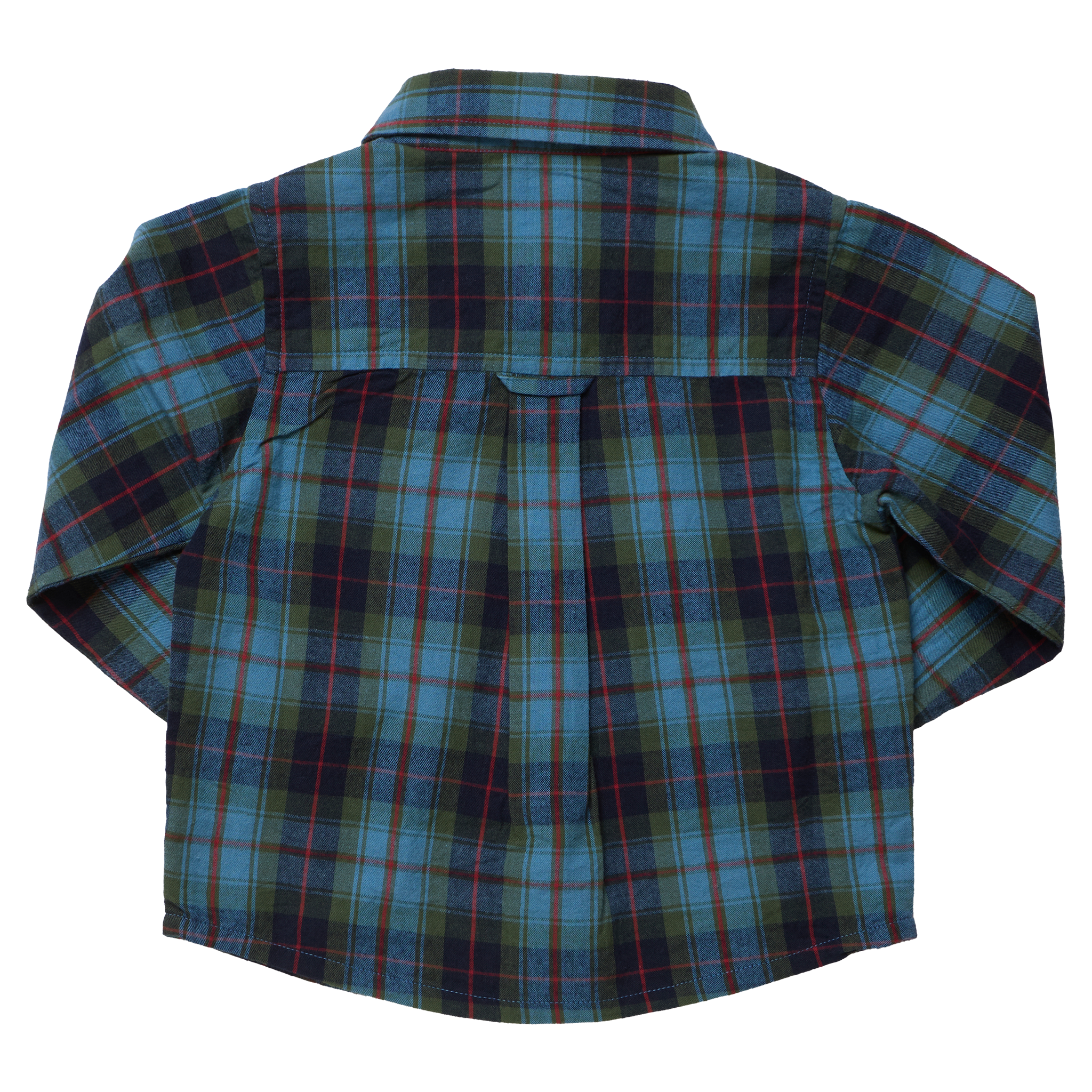 Boys Jack Shirt (Blue Tartan)