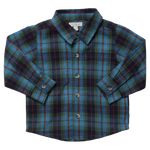 Boys Jack Shirt (Blue Tartan)