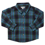 Boys Jack Shirt (Blue Tartan)