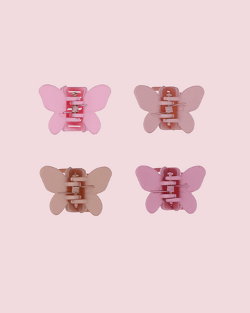 4 Pack Little Claw Clip Set (Butterfly)