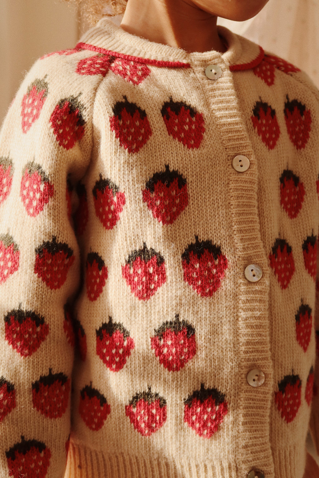 Belou Knit Cardigan (Strawberry)