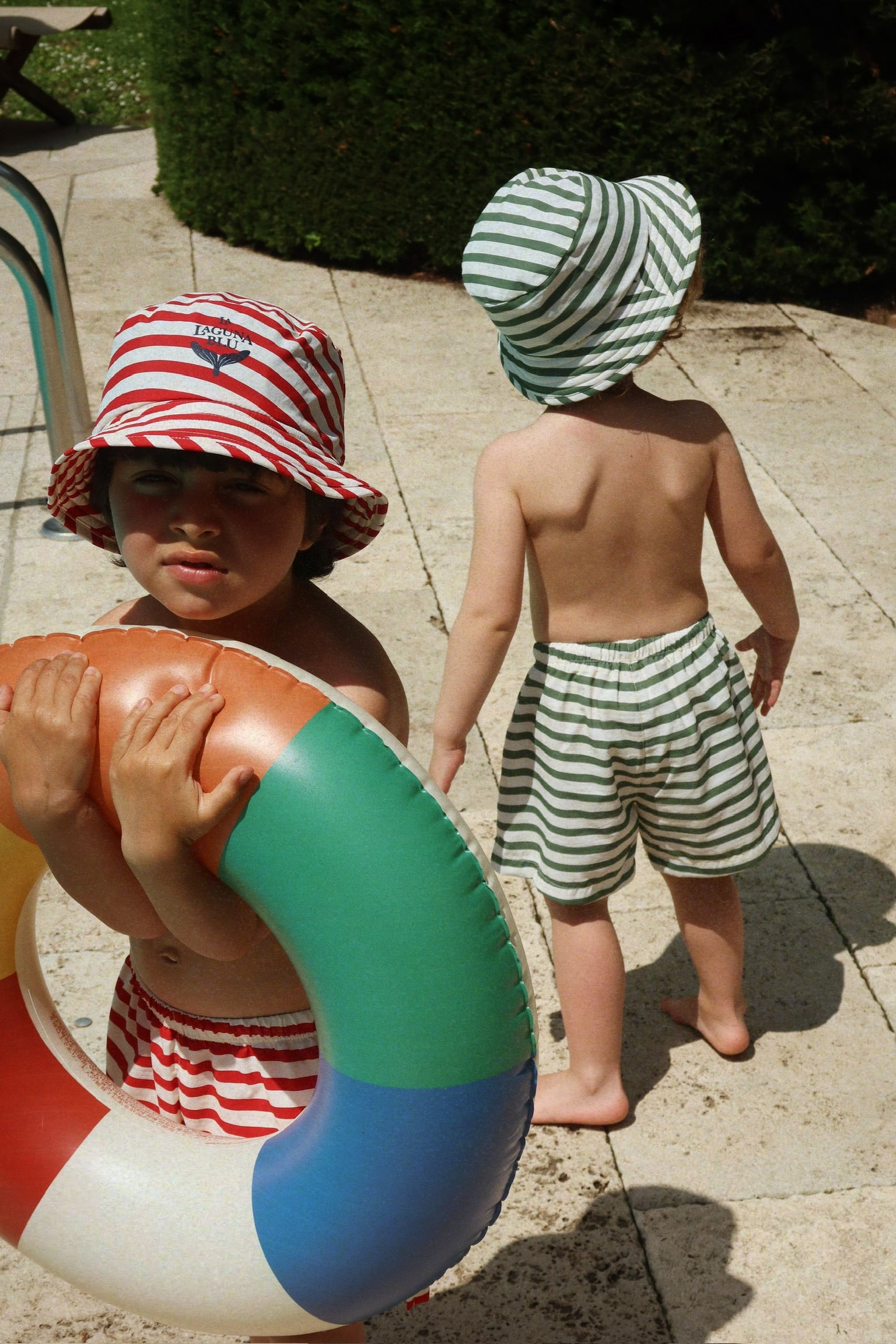 Asnou Swim Shorts (Stripe Verti)