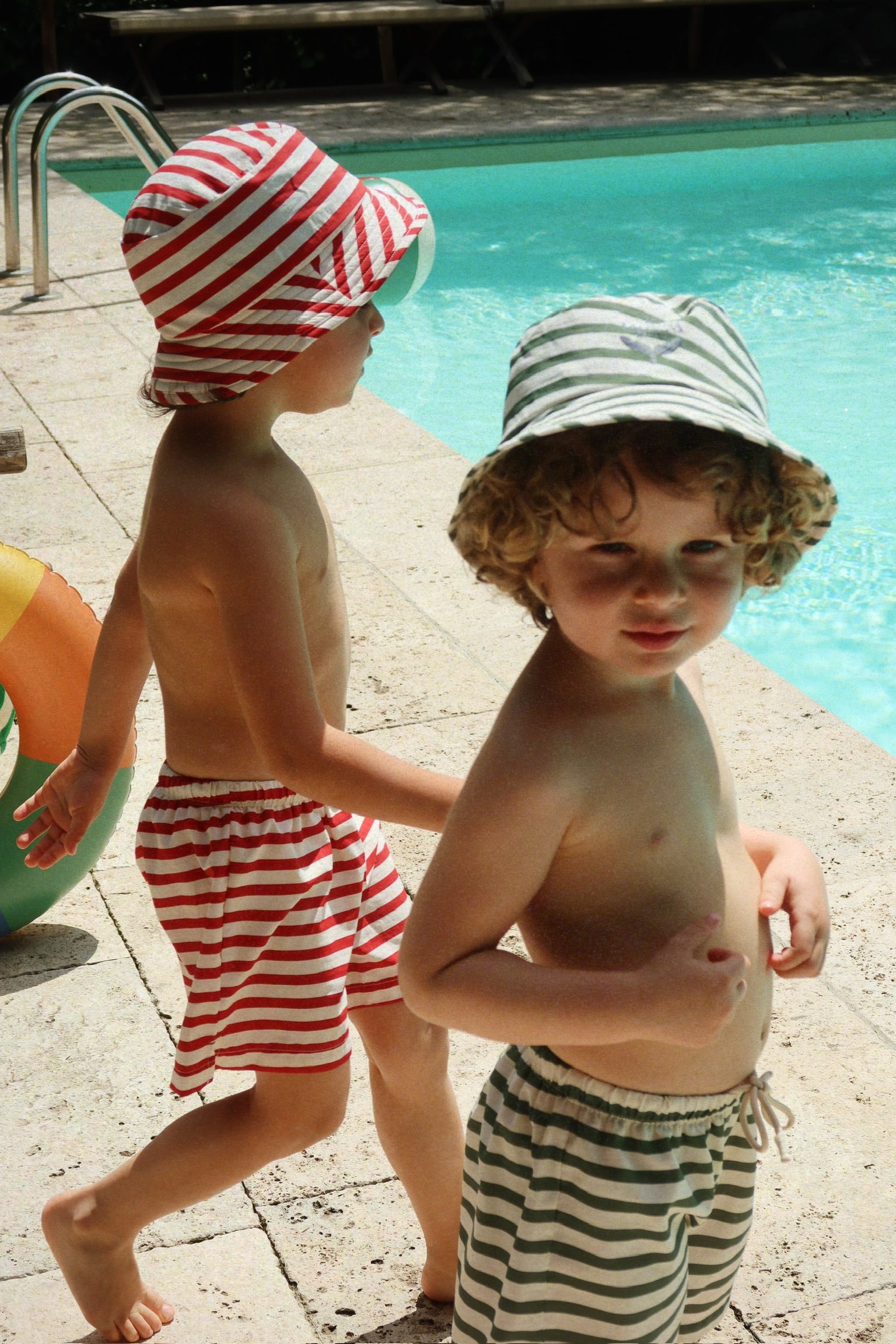 Asnou Swim Shorts (Stripe Verti)