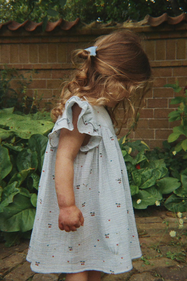Coco Dress (Cherry Blue Coeur)