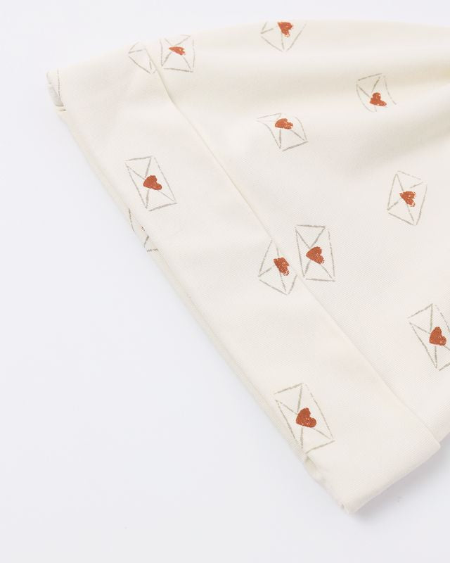 Bamboo Swaddle + Knotted Hat (Valentine)