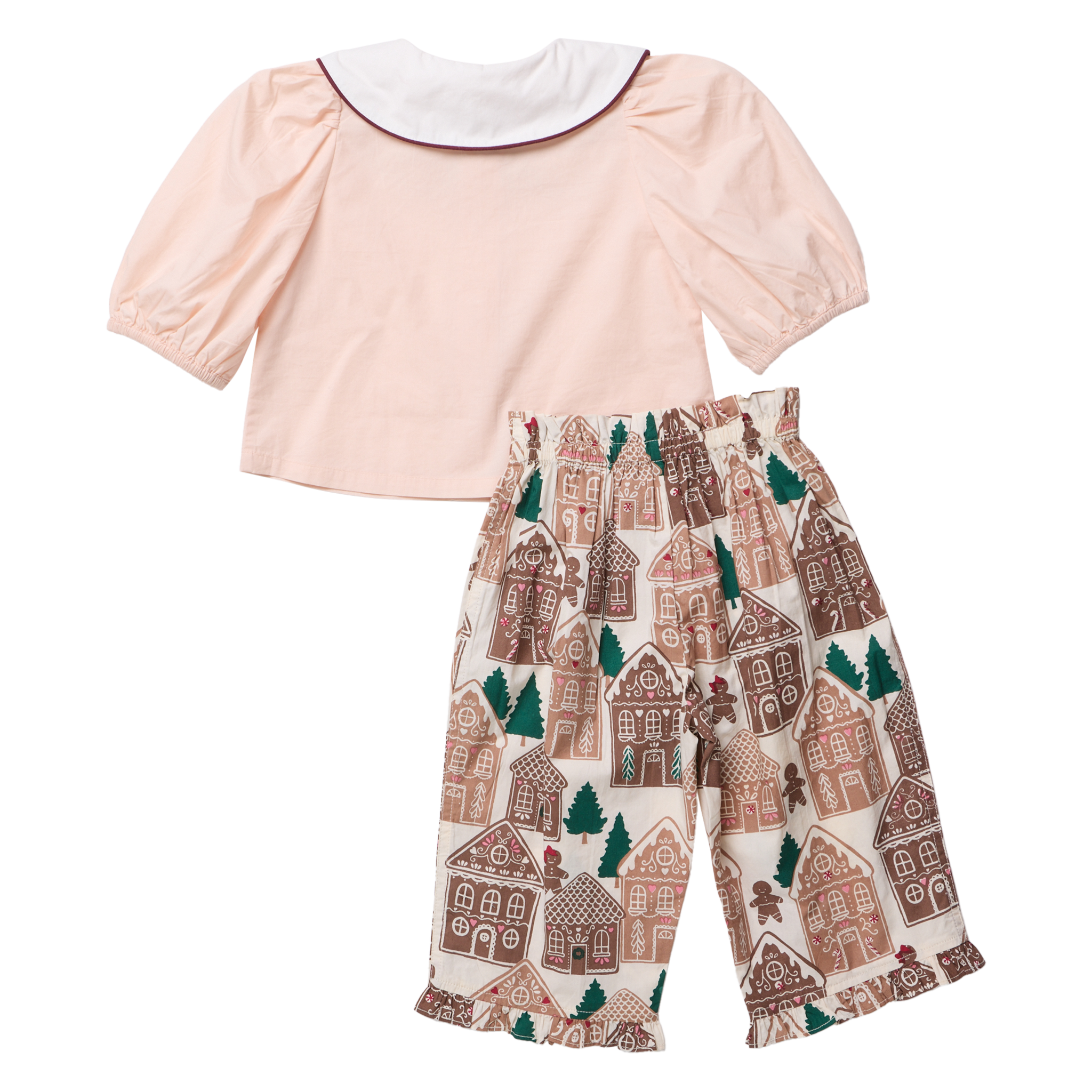 Baby Girls Noelle 2PC Set (Gingerbread Houses)