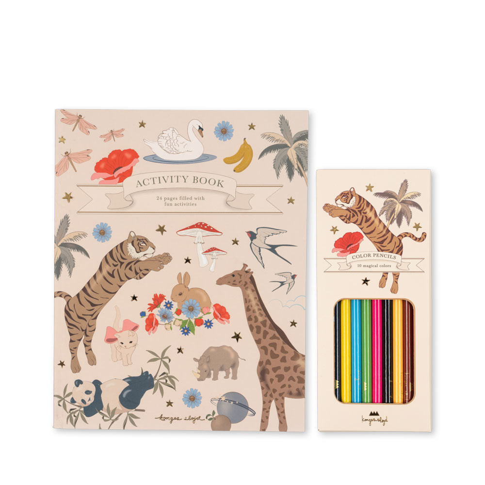 Activity Book & Coloring Pencil Set
