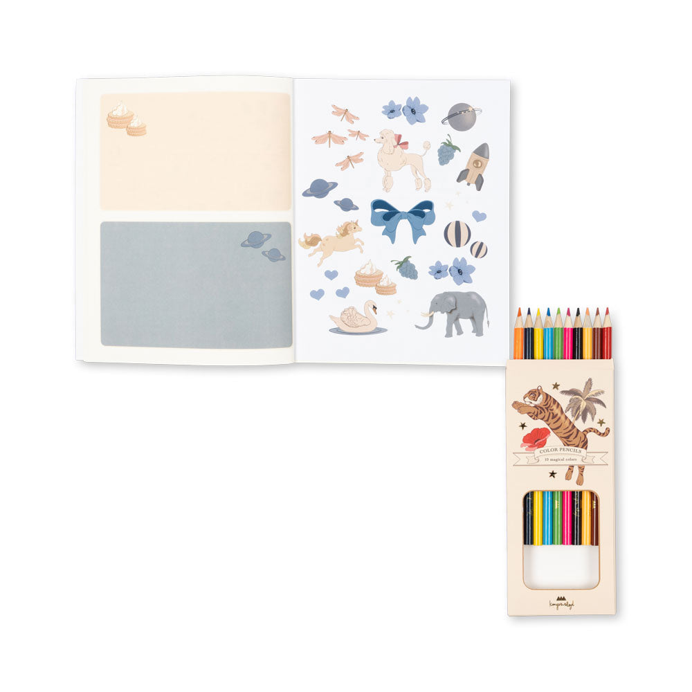 Activity Book & Coloring Pencil Set