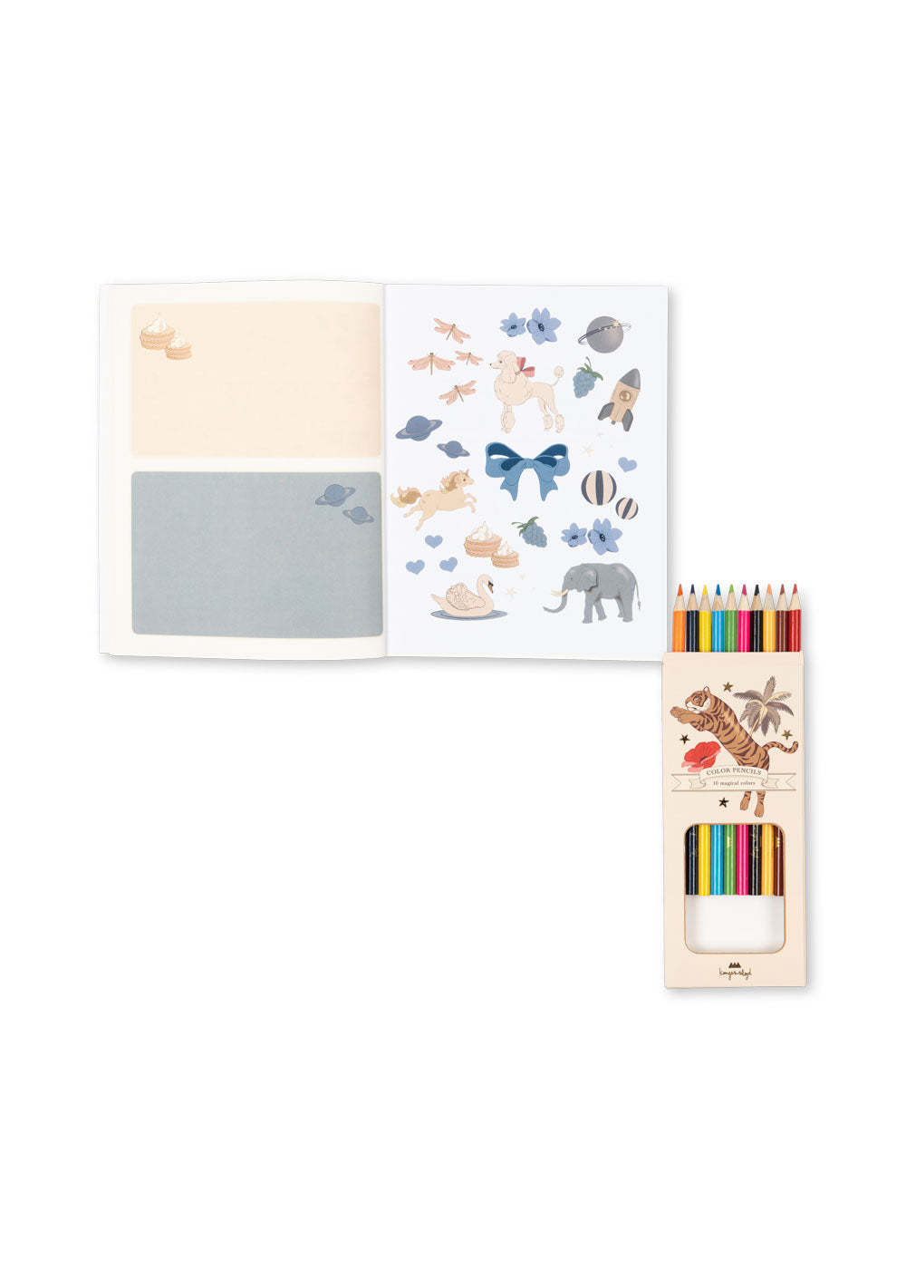 Activity Book & Coloring Pencil Set