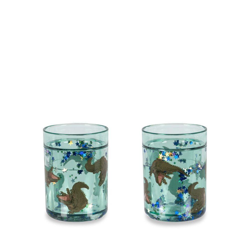2 Pack Glitter Cups (Crocodile)