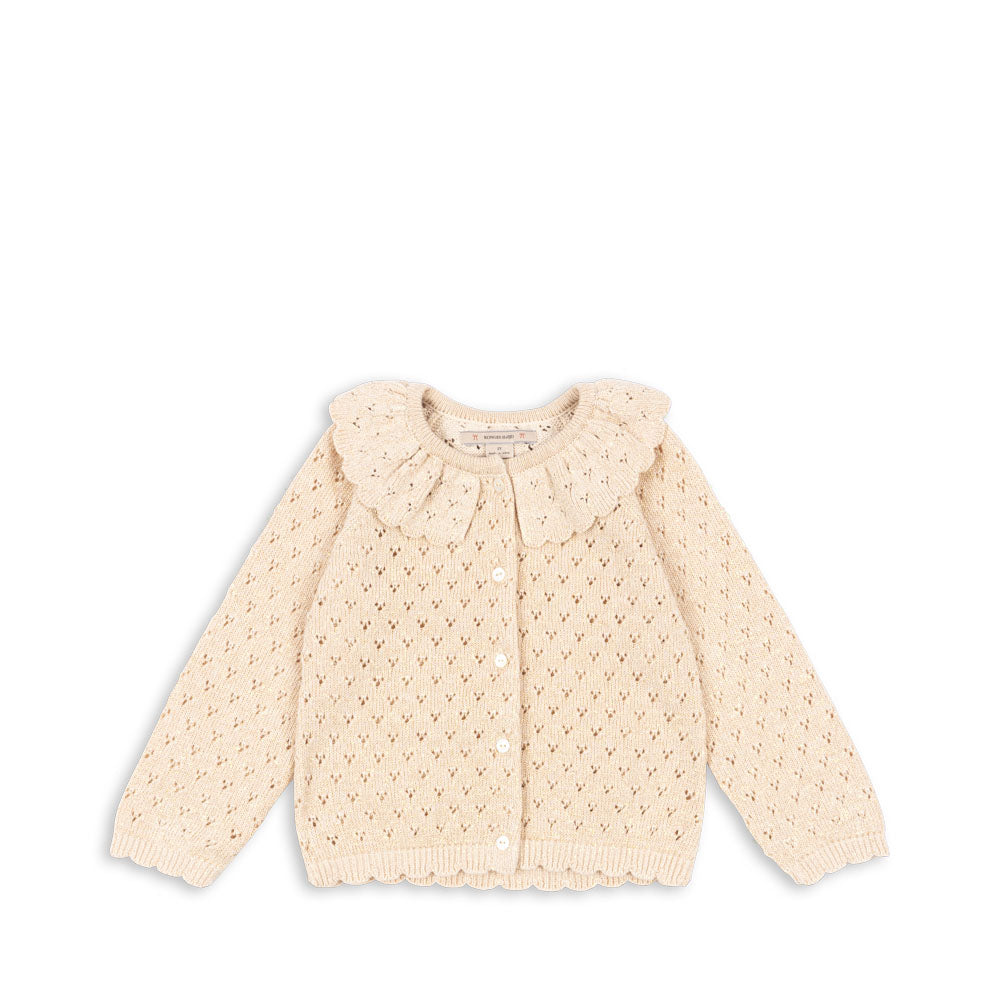 Knit Sparkle Cardigan (Buttercream)