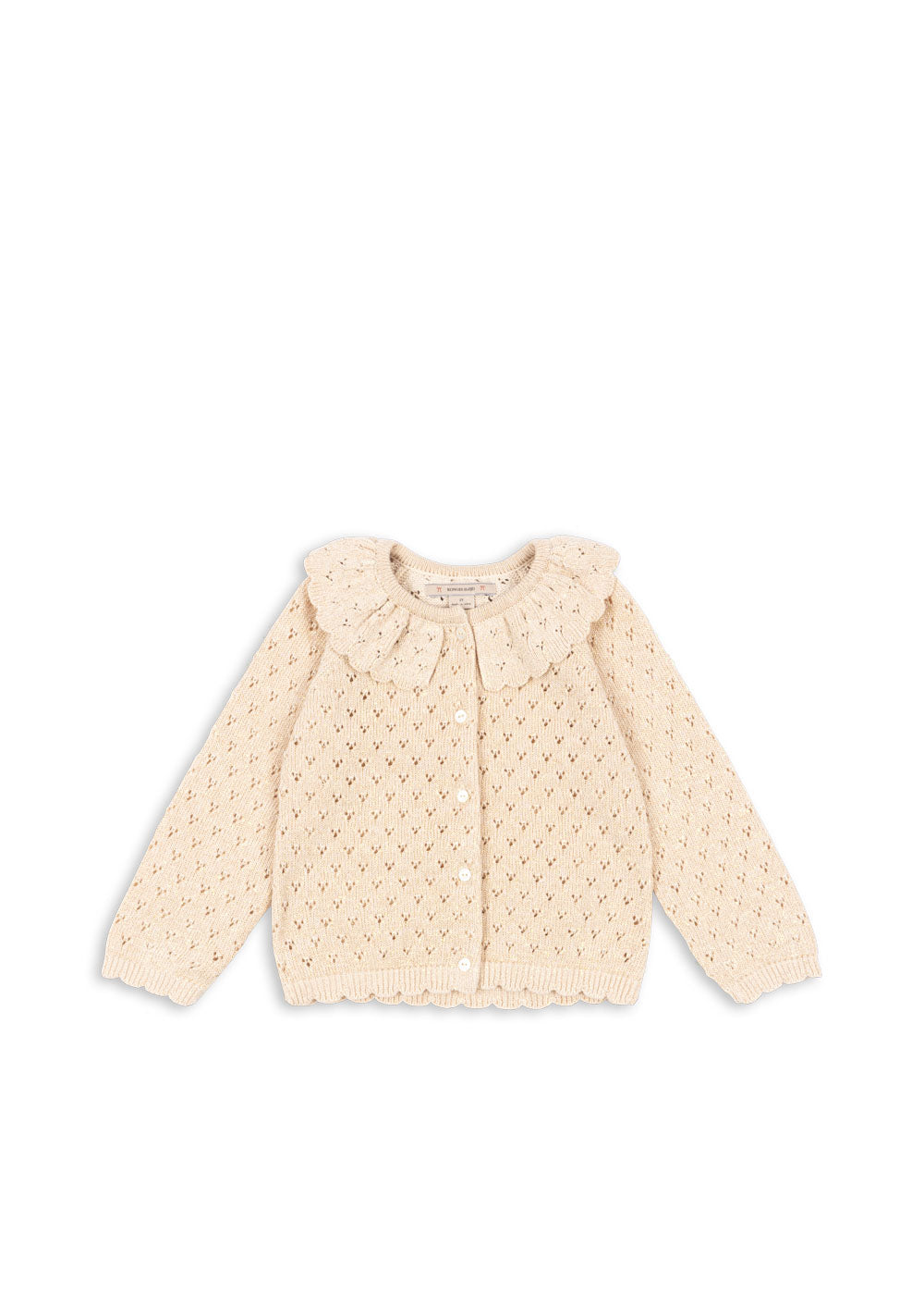 Knit Sparkle Cardigan (Buttercream)