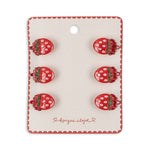 6 Pack Mini Strawberry Hair Claws