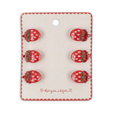 6 Pack Mini Strawberry Hair Claws